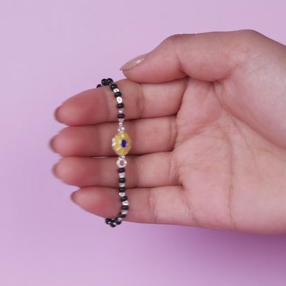 Silver Fresh Flower Infant Bracelet (0-18 months)