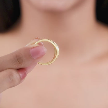 Golden Surrounded By Love Ring