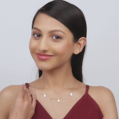 Golden Spread the Charm Necklace