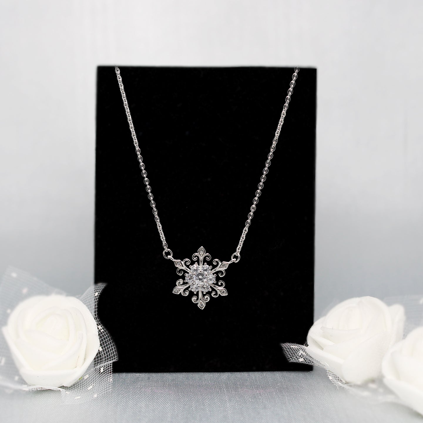 Stauer Snowflake Necklace | Snowflake necklace, Shop necklaces, Pendant