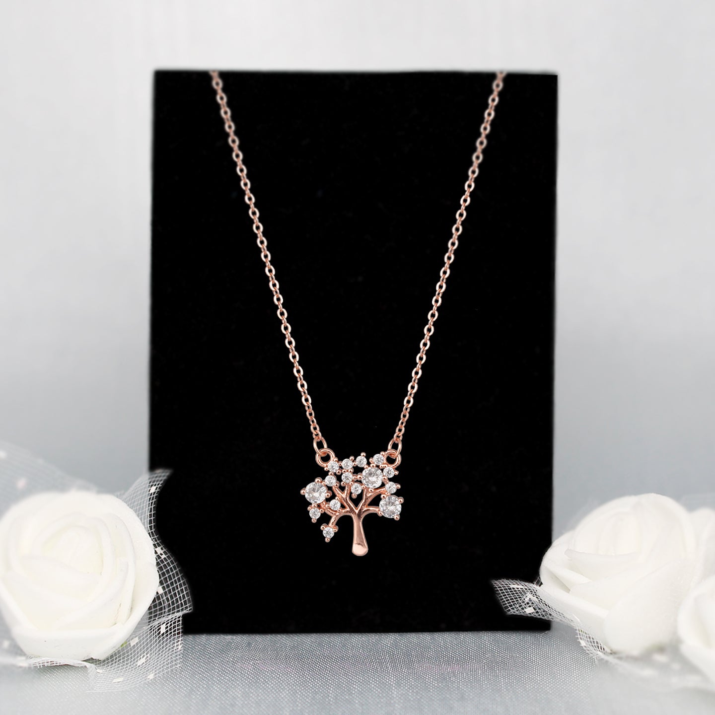 Rose Gold Tree of Life Necklace