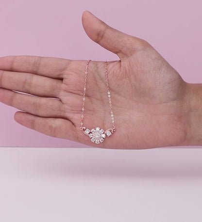 Rose Gold Floral Set of Three