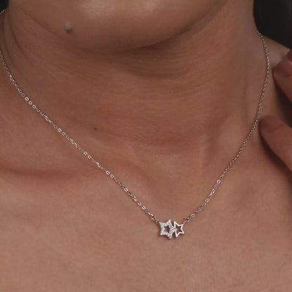 Silver Starry Affair Necklace