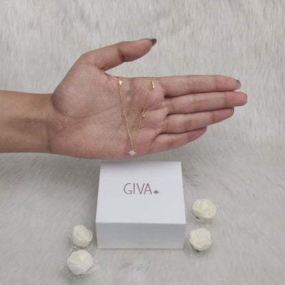 Golden Constellation Drop Necklace