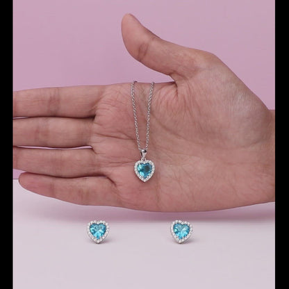 Silver Titanic Heart Of The Ocean Set