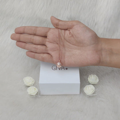 Anushka Sharma Rose Gold Studded Trinket Pendant With Link Chain