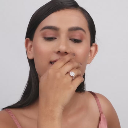 Anushka Sharma Rose Gold Shimmer Ring