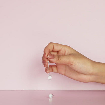 Silver Queen of The Night Dangler Earrings