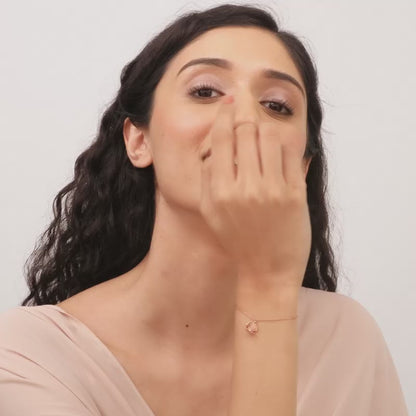 Rose Gold Heart in Seashell Bracelet