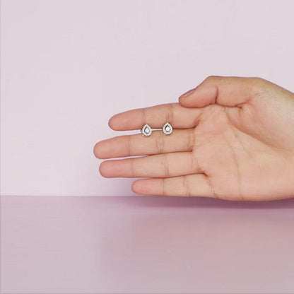 Rose Gold Drop Studs