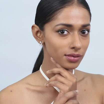 Silver Bold Drop Earrings