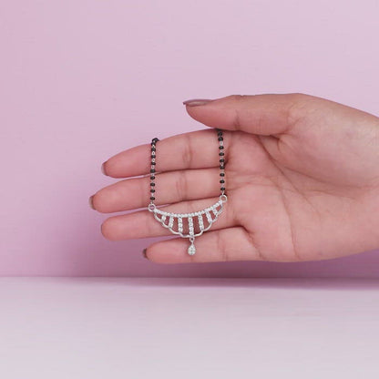 Silver Floral Paradise Mangalsutra