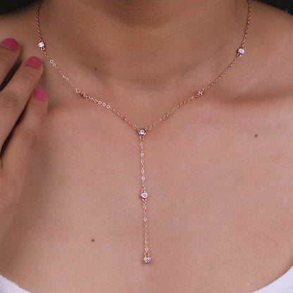 Rose Gold Constellation Y-Necklace