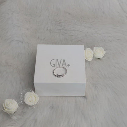 Silver Layered Affirmation Ring