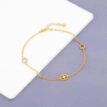 Golden Charm Love Anklet