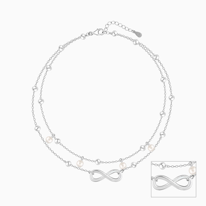 Silver Infinity Anklet - view 3