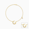 Golden Moon and Star Anklet