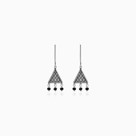 Oxidised Silver Malhar Danglers