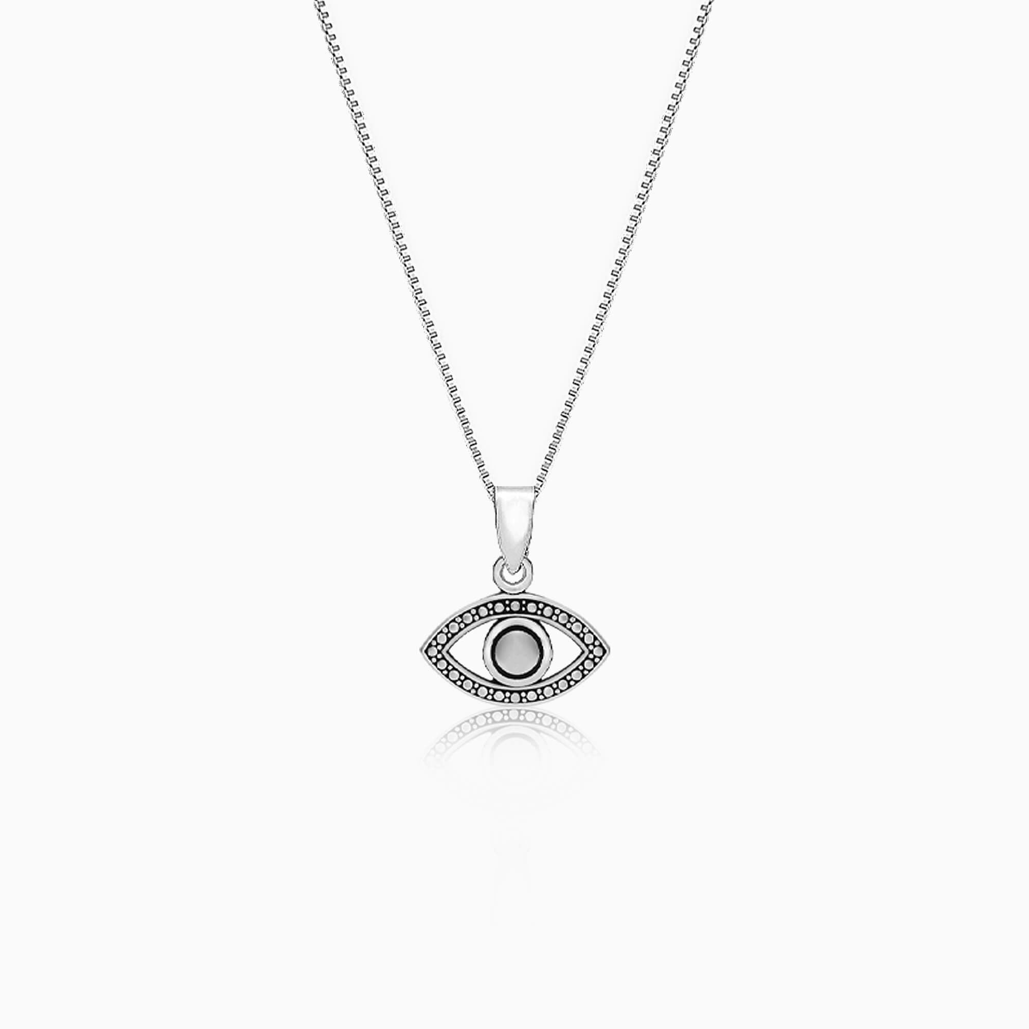 Hamsa Evil Blue Eye Necklace Stainless Steel Turkish Eye - Temu