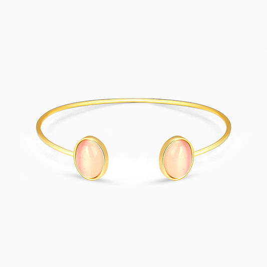 Golden Moonstone Cuff Bracelet