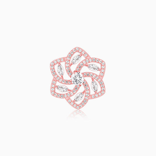 Rose Gold Flourish Brooch