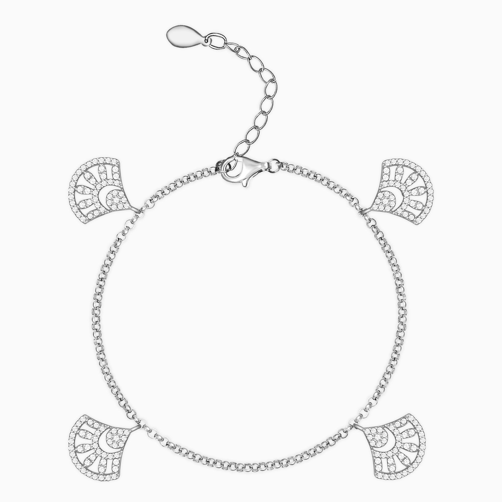 Silver Charming Wave Bracelet - Image 1