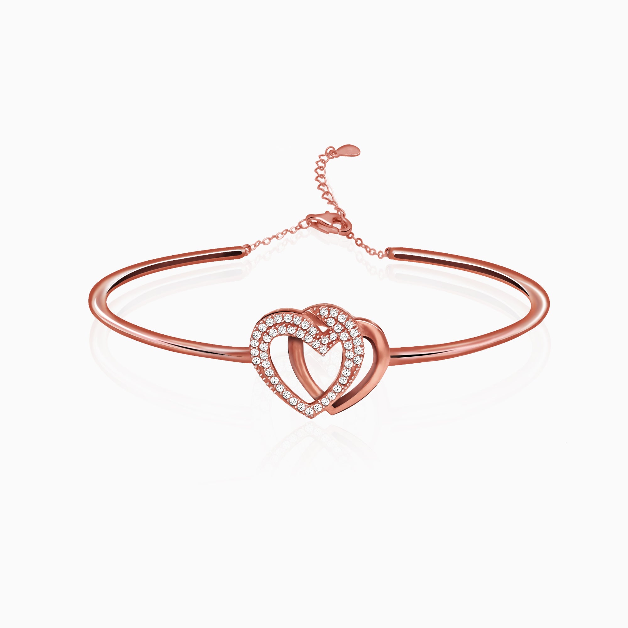 Rose Gold Heart Bracelet for Mom - Birthstone bracelet by Talisa - Custom  Christmas Gifts