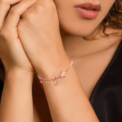 Rose Gold Star Charm Bracelet
