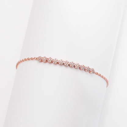 Rose Gold Shimmer Beads Bracelet