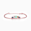 Anushka Sharma Rose Gold Multi-Hued Tiara Bangle Bracelet