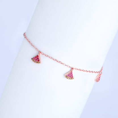 Rose Gold Quirky Watermelon Bracelet