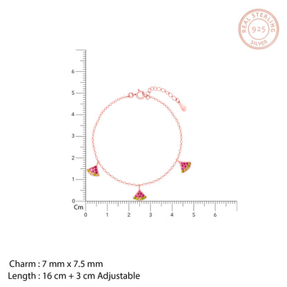 Rose Gold Quirky Watermelon Bracelet