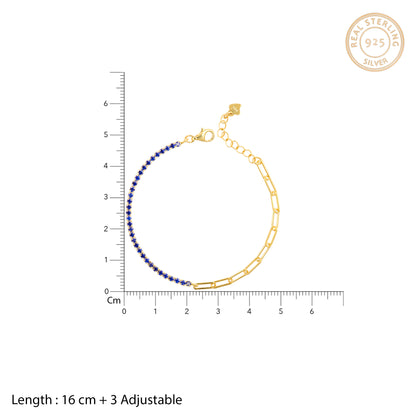 Golden Chained Streamer Bracelet