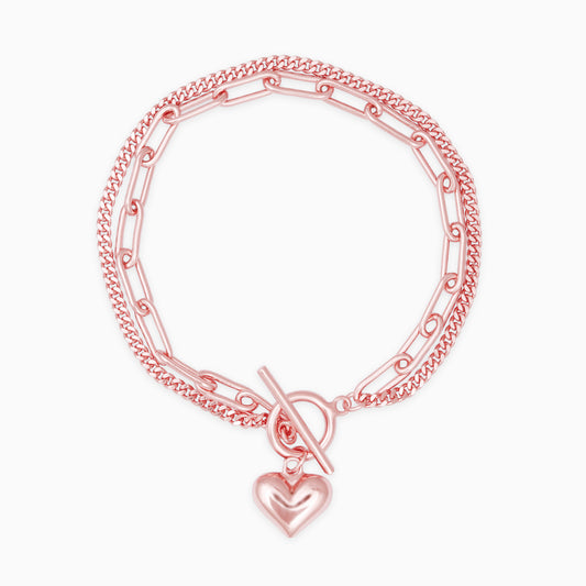 Rose Gold Deep In Your Love Bracelet