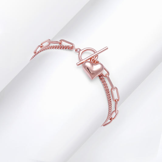 Rose Gold Deep In Your Love Bracelet