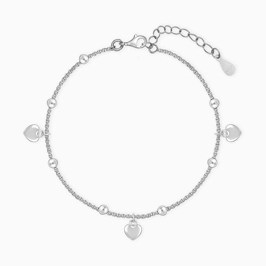 Silver Hearts Full of Love Bracelet