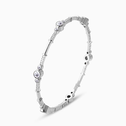 Silver Beaded Bangle