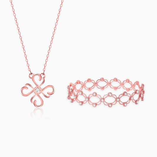 Rose Gold Valentine Glam Gift Set of Two