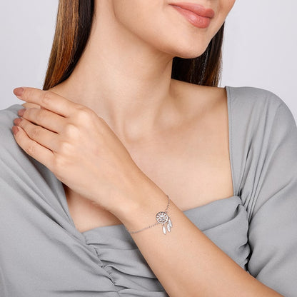 Silver Dreamcatcher Bracelet