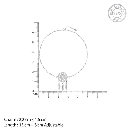 Silver Dreamcatcher Bracelet