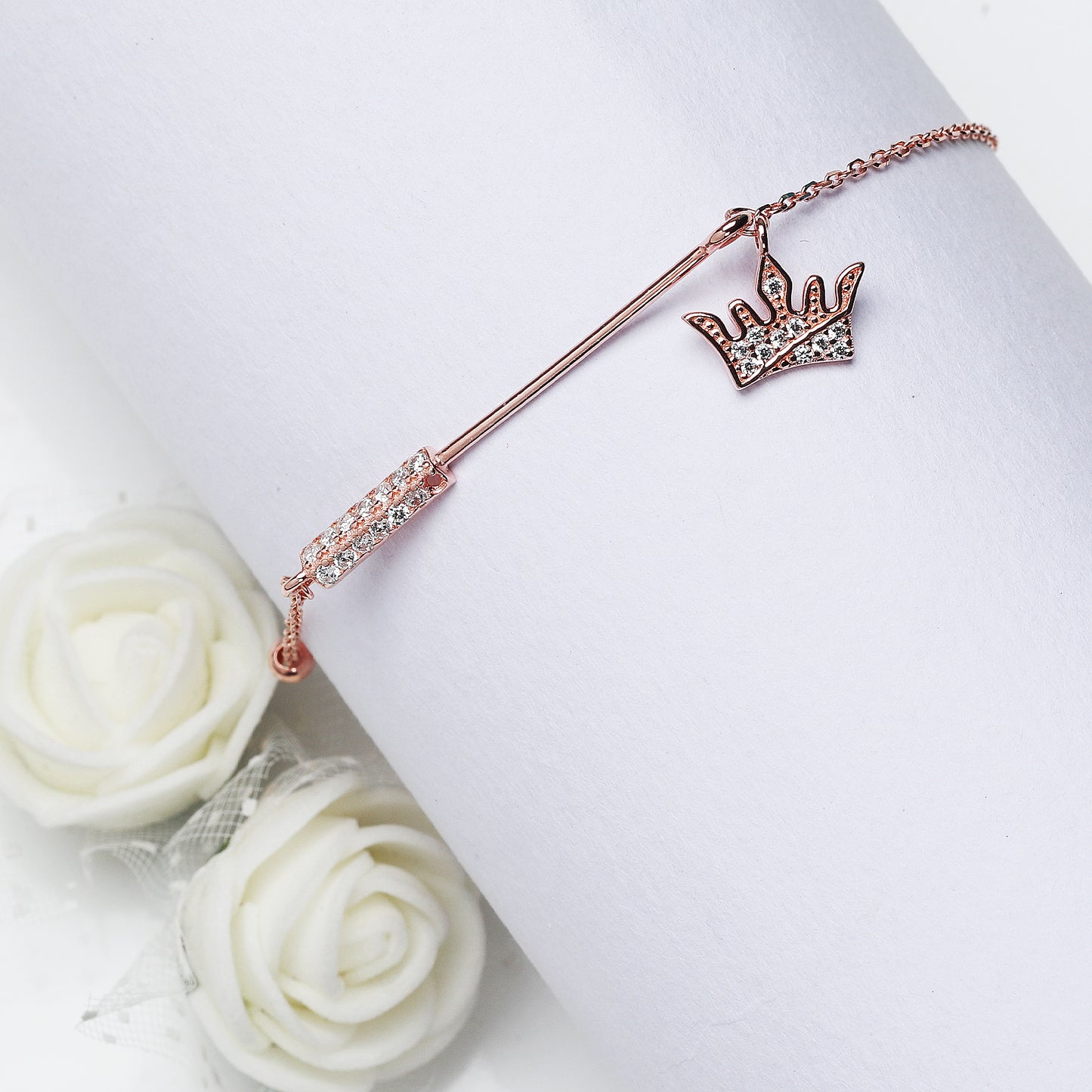 Anushka Sharma Rose Gold Crown Bracelet