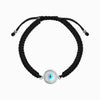 Silver Evil Eye Shield Bracelet