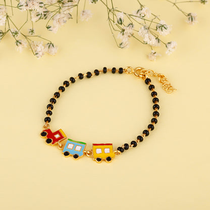 Golden Choo Choo Train Infant Bracelet