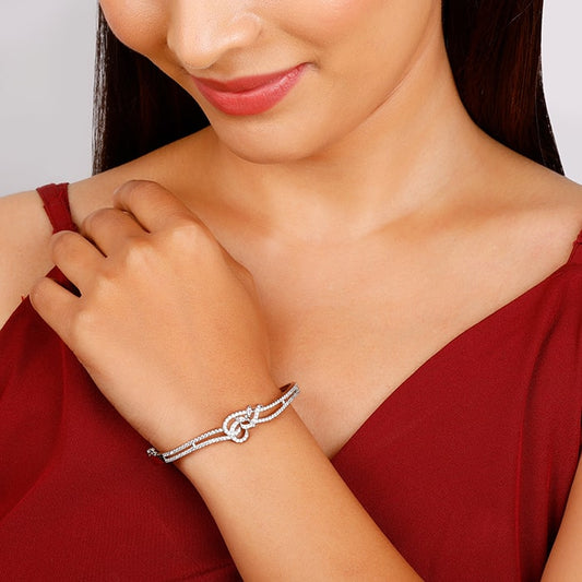 Silver Sparkly Affair Bracelet