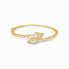 Golden Zircon Sparkly Leaf Bracelet