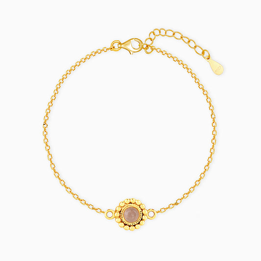 Golden Moonstone Chain Bracelet