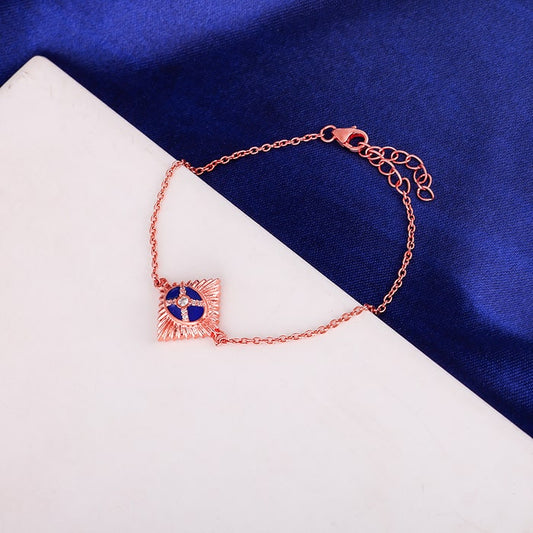 Rose Gold Royal Badge Bracelet