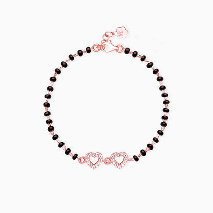 Rose Gold Lucky Hearts Kids Nazariya Bracelet (3-5 yrs)