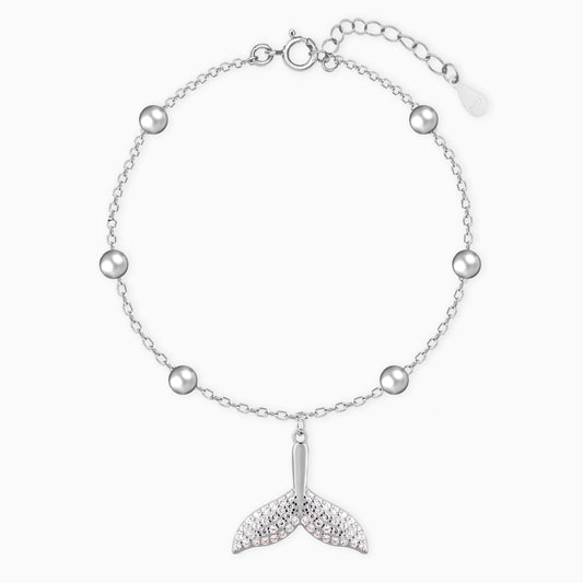 Silver Mermaid's Tail Bracelet