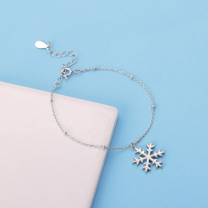 Silver Snowflake Bracelet
